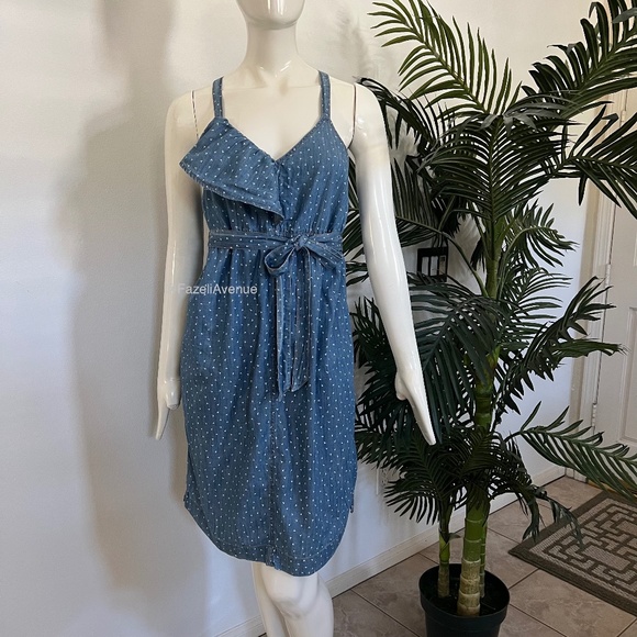 Motherhood Maternity Dresses & Skirts - Motherhood Maternity Sleeveless Denim Dress Sz M